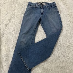 Gap women’s Y2K curvy bootcut ankle denim distressed jeans size 6